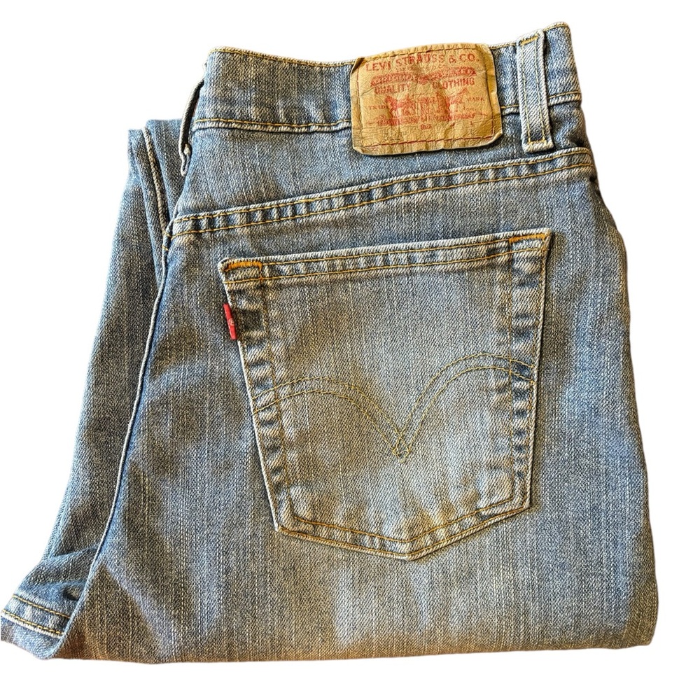 Levi's 512 @2004 Classic Tapered Med-Wash Blue Denim Jeans 30 x 31- 12 Long (2)